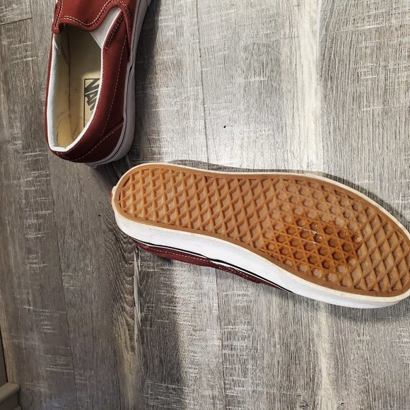Vans Red Slip-On Sneakers - Picture 2 of 4